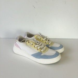 Roxy Womens Charlie Slip-On Casual Sneaker Multicolor Pastel Lace Up Size 8